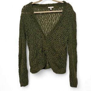Vintage Y2K Delias loose knit green cardigan xl fits like med